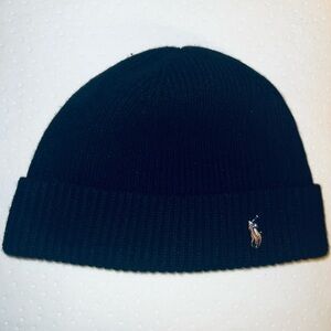 Polo by Ralph Lauren Black Knit Beanie